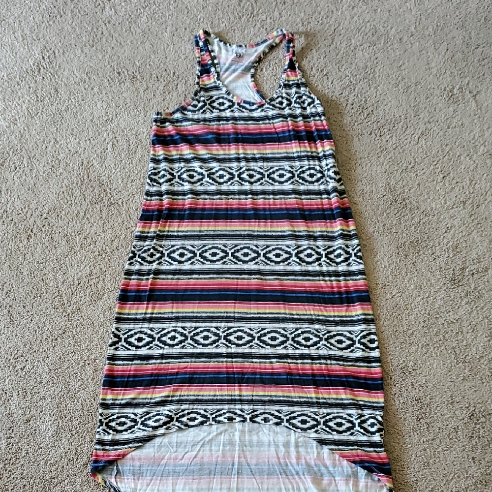Striped Sleeveless Maxi Dress